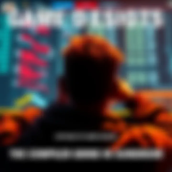 Game Design Controversy A player frustrated by a challenging game mechanic, staring at a screen with confusing stats and random numbers