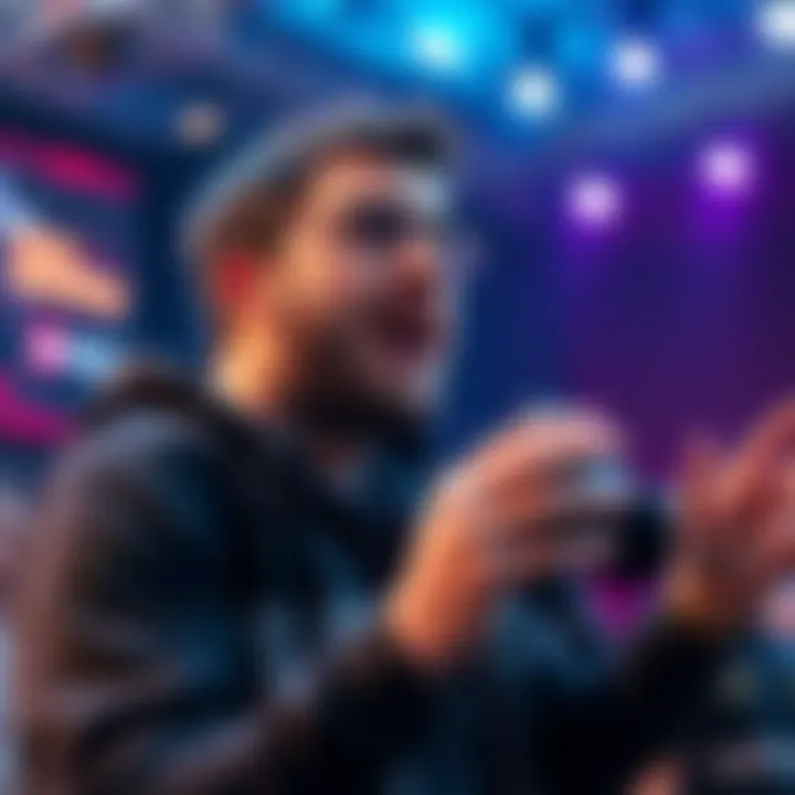 Game developer expressing frustration about censorship at a public event