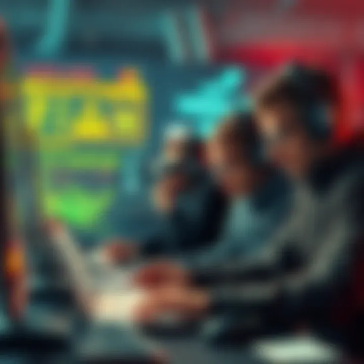 Game developers reviewing game text files to assess difficulty ratings of Cocoon and Larva