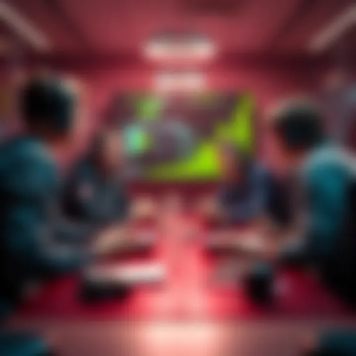 A group of game developers expressing frustration over Nvidia's DLSS 5 technology during a meeting