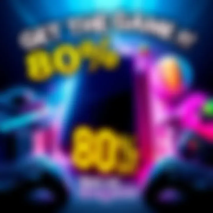 A vibrant graphic showcasing a video game with a bold 80% off label, featuring gaming elements like controllers and consoles, inviting gamers to take advantage of the offer on Gog.com.