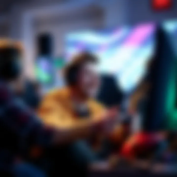 A game enthusiast laughing while playing a video game, showing new insights and humor from their experience.