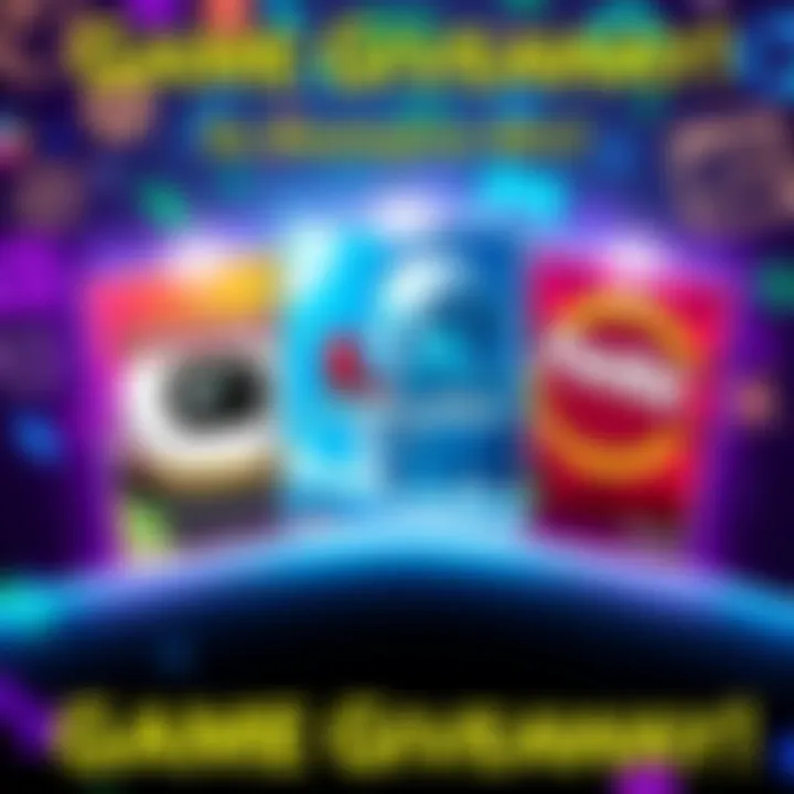 Game Giveaway Announcement A colorful graphic showcasing three game titles: Viewfinder, ILA: A Frosty Glide, and Parallel Experiment with a background of gaming icons.