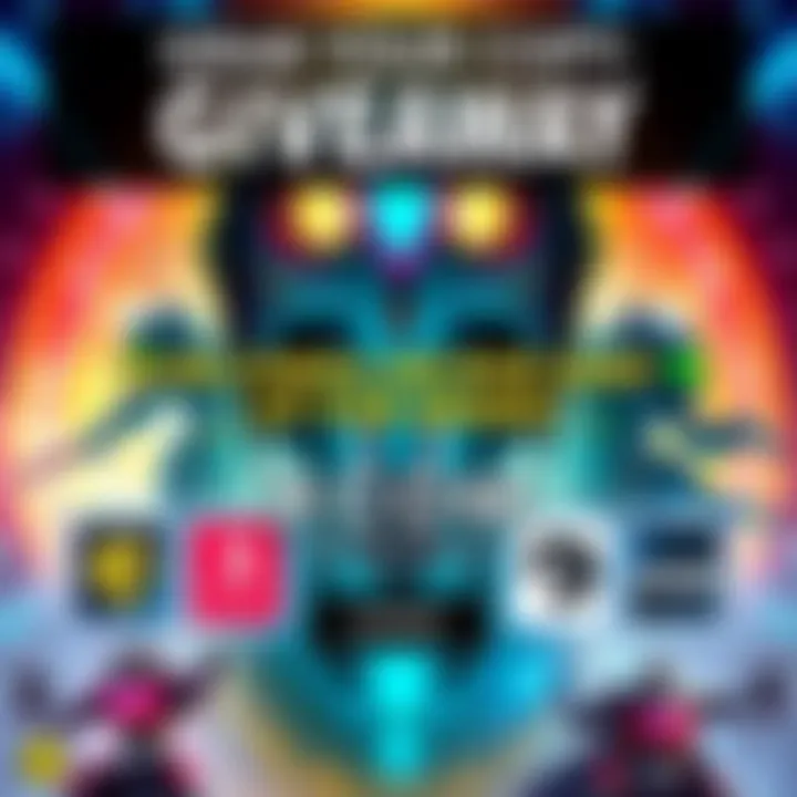 Graphic promoting a giveaway for XCOM: Chimera SQUAD and other games, featuring a vibrant design with game logos and a comment prompt.
