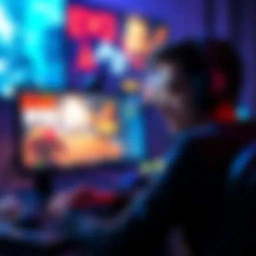 Game Glitches Affecting Players A frustrated player looks at their screen showing sound and frame rate issues in a game, highlighting the glitches.