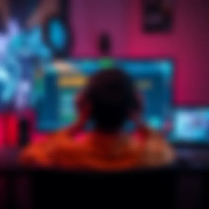 A frustrated gamer sitting in front of a computer screen showing an installation error for a game.