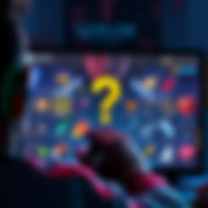 A player looking at game items on a screen with a question mark about the serum removal