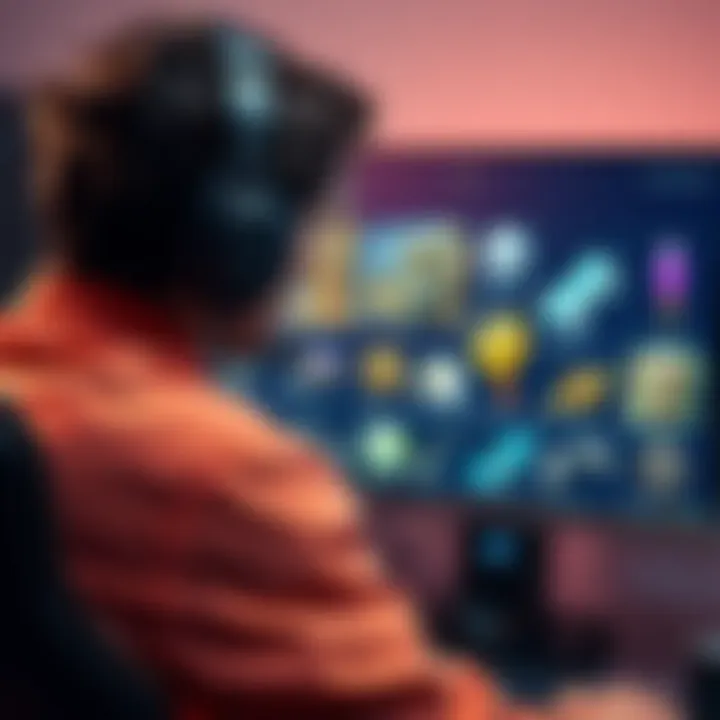 A player looking at various unwanted game items on a computer screen, considering how to delete them.