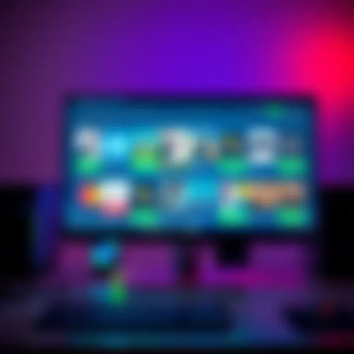 A computer screen displaying various game keys for sale, highlighting different platforms and prices