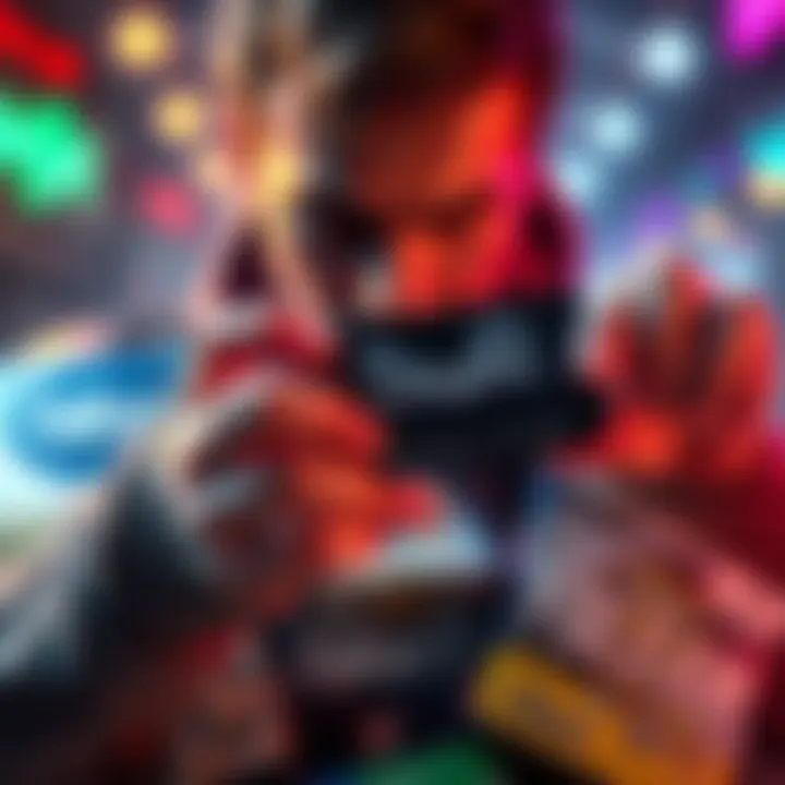 A gamer showing a Steam key for Resident Evil Requiem with a collection of game boxes, including Fallout 3 and other Humble Bundle titles around them.