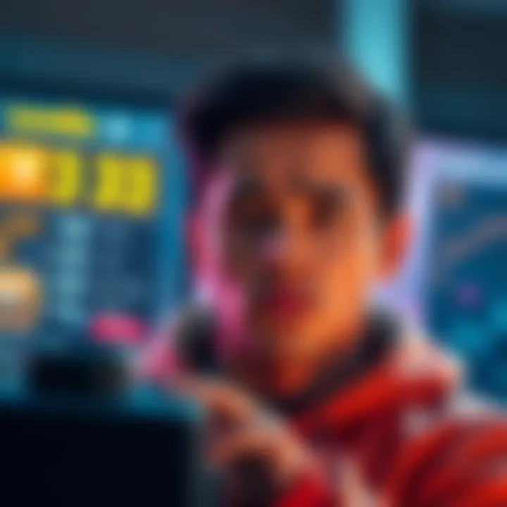 A player looking confused while checking game stats on a screen, with a Level 33 displayed prominently, surrounded by question marks.