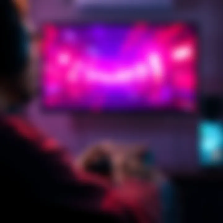 A gamer frustrated while staring at a loading screen with a controller in hand.