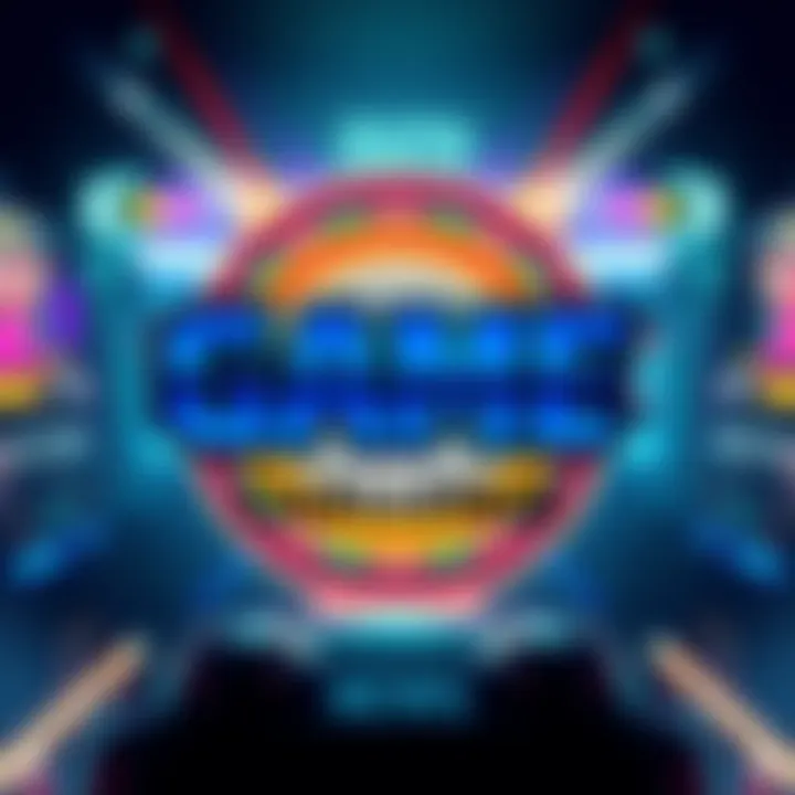 A colorful logo representing a popular video game, inviting gamers to guess its name.