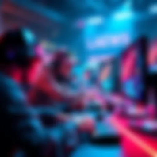 Game Match with Lagswitching A gaming scene showing a player using a lagswitch, disrupting the match with visible lag effects on the screen.