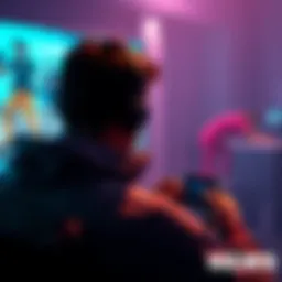 A player looking at a screen showing notifications about quitting players in a match.