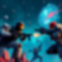 Illustration of challenging game mechanics with players facing tough in-game obstacles and strategies