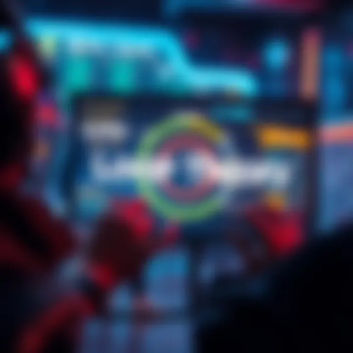 Game Mechanics Overview A player examines the loop system and endings of a video game, highlighting key points on a screen with graphical elements.