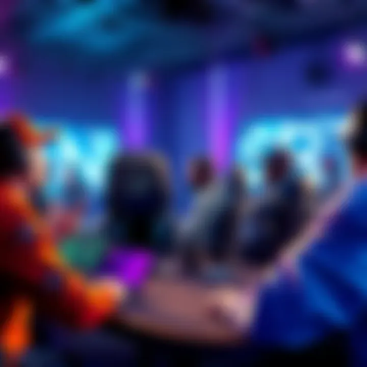 Players debating whether to split the roster in a gaming setting, showing excitement and concerns over different game modes.