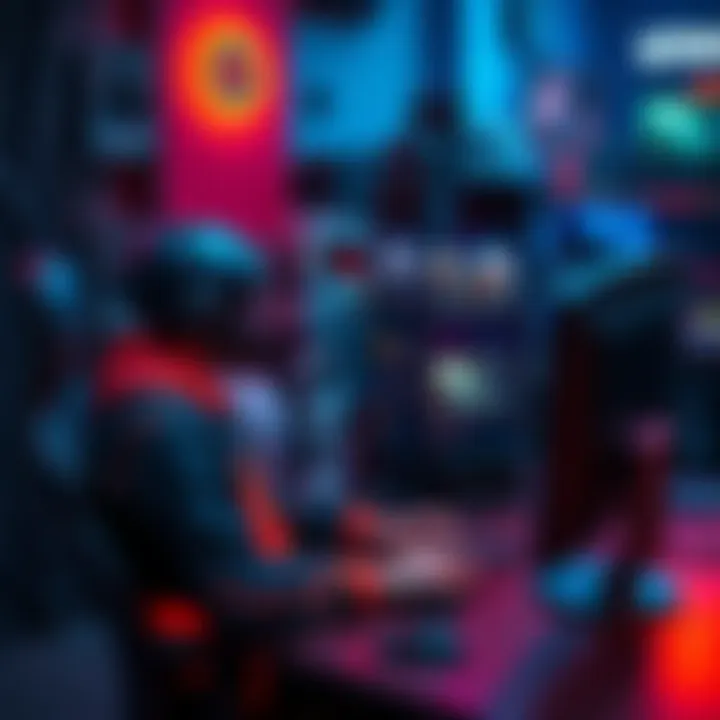 Game modification with bots A gamer sits at a computer, adjusting game settings to enable offline play with AI bots.