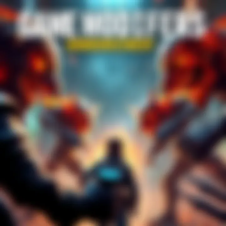 A gaming scene showing a character facing challenging enemies with new modifiers in action, illustrating increased difficulty.