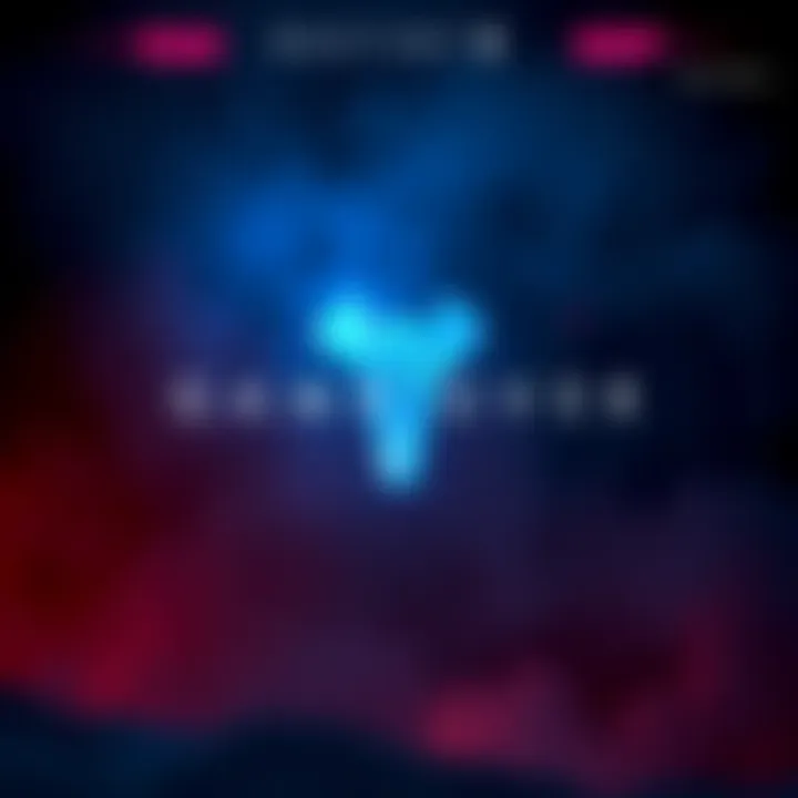 A somber game over screen symbolizing the end of Destiny 2, featuring dark colors and a fading logo.