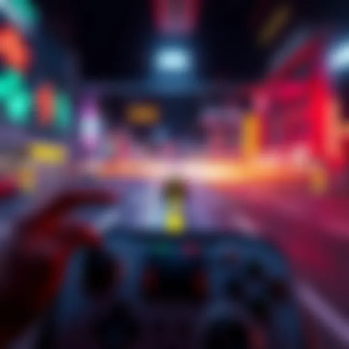 Game Screen Showing Overdrive Effect Change A screenshot displaying a sudden shift in the overdrive effect in a video game from left to a fixed location.