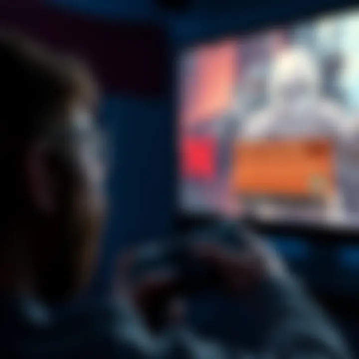 Game Ownership Dilemma Frustrated player looking at console screen with game purchase prompt