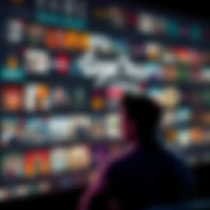 A person scrolling through a Game Pass interface filled with game titles, looking puzzled about which to play next.