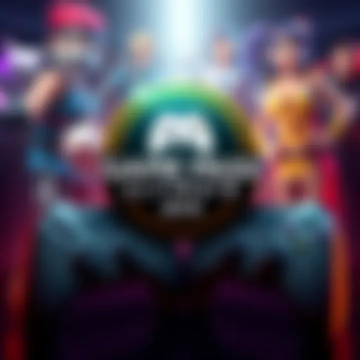 A promotional graphic showing the Game Pass Ultimate logo with game controllers and popular game characters in the background