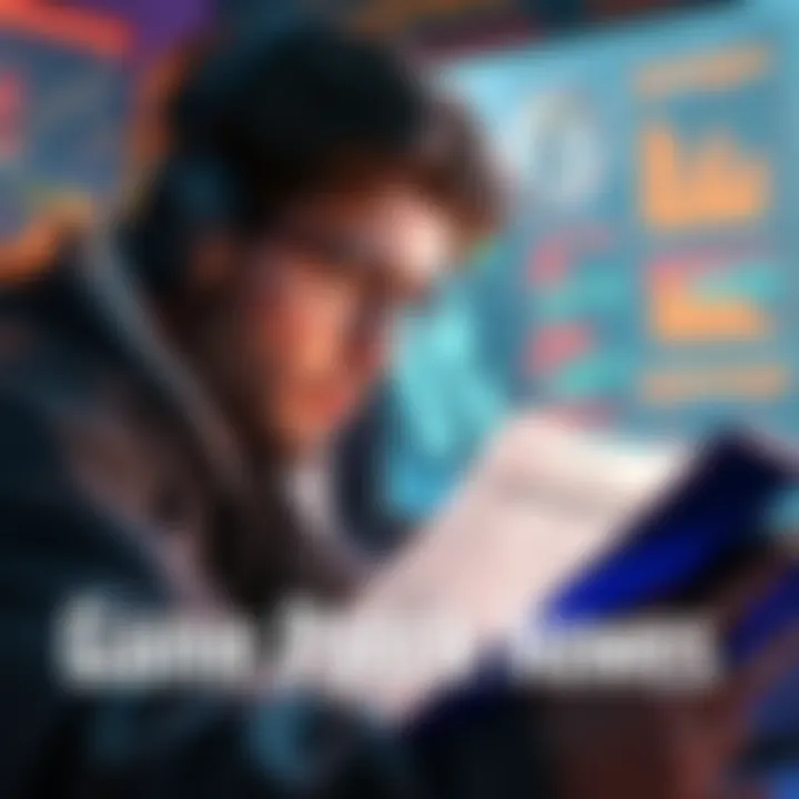 A gamer looks frustrated while reading patch notes on a screen, highlighting inaccuracies.