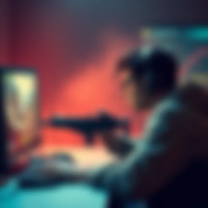 Game Performance Issues A player frustrated with game lag and performance issues while playing a shooter game on their computer.
