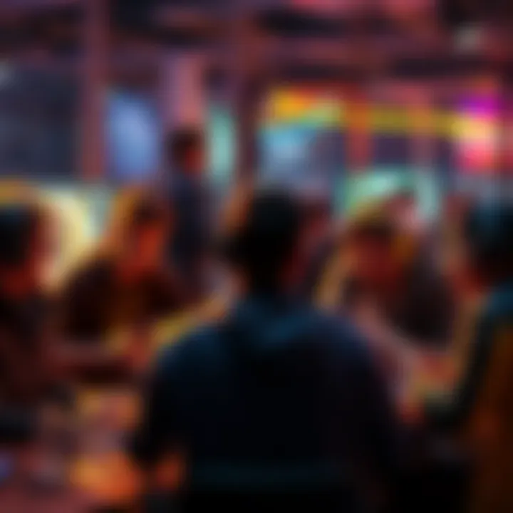 Group of players celebrating and exchanging ideas in a gaming forum