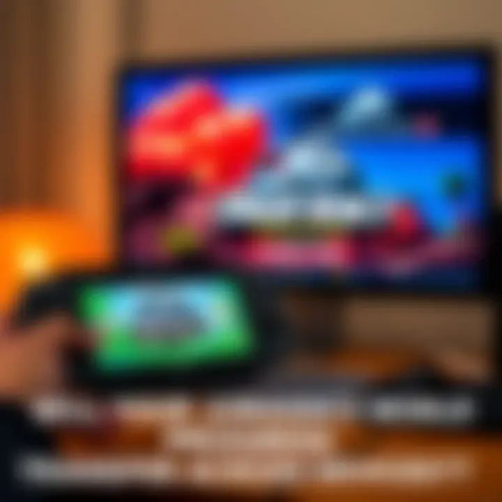 Game progress transfer between devices A handheld gaming device next to a PC screen displaying Jurassic World Evolution 3 with saved game data