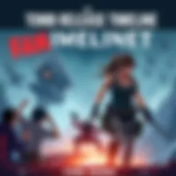 A visual representation of the time gap between game releases, showing the gap from the last Tomb Raider entry to the recent announcement, with fan reactions illustrated around it.