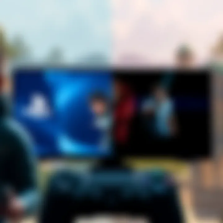 Game Remake Controversy A split-screen showing the classic PS4 game on one side and the criticized remake on the other, highlighting differences in graphics and design.