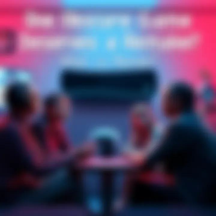 Group of people discussing their favorite obscure video games for remakes, with a PS5 console in the background