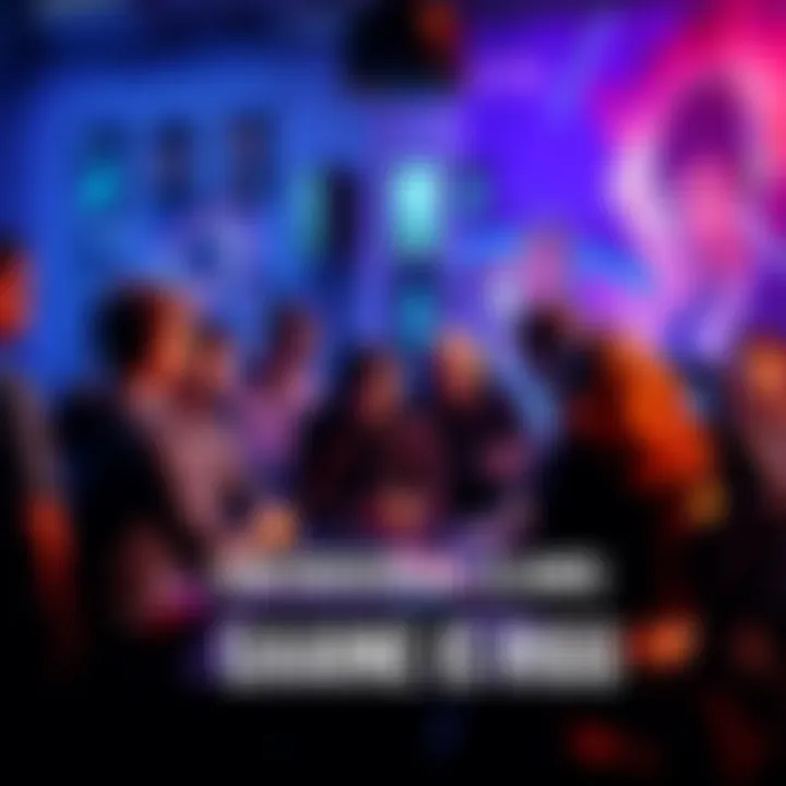 A group of people discussing gaming claims and controversies with gaming paraphernalia around them.