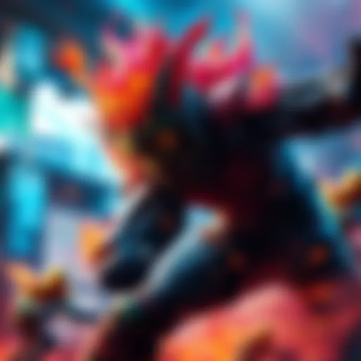 A dynamic scene from the game Enraged showcasing intense action and vibrant graphics