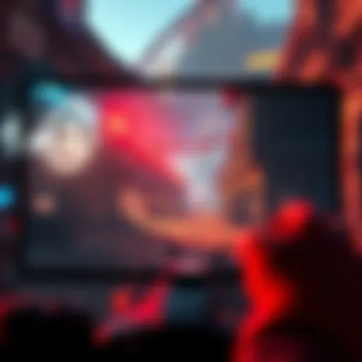 A gaming scene showcasing the anti-aliasing effect in Unreal Engine 5, illustrating smoother edges and enhanced visuals, with a character in a detailed environment.