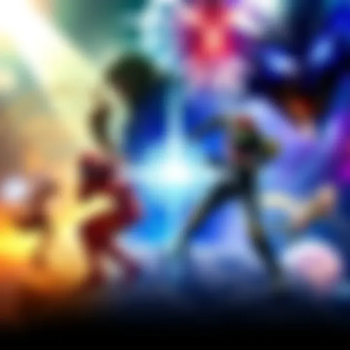 A collage of game scenes featuring characters and environments from Metroid Dread, Bayonetta 3, Astral Chain, and Fire Emblem: Fortunes Weave.