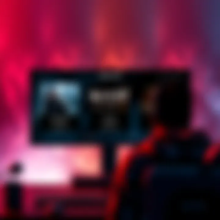 Three gaming options including Berserker, Nioh 3, and Lords of the Fallen displayed on a screen with a gamer considering their next choice