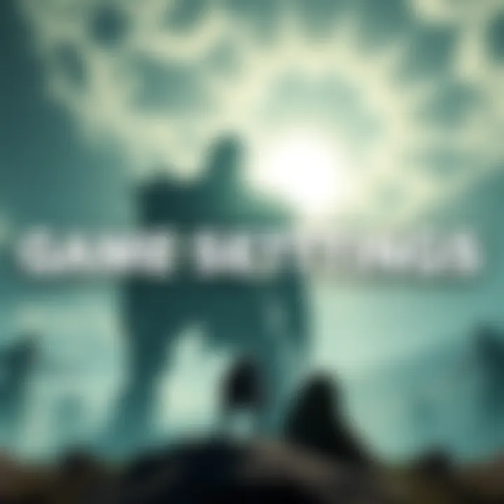 A screenshot showing game settings for Shadow of the Colossus optimized for low-end PCs, with graphics options adjusted for better performance.
