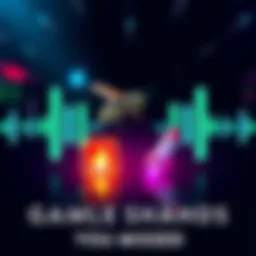 Illustration showing sound waves and icons representing a wasp and Rocketeer, indicating updated game audio cues