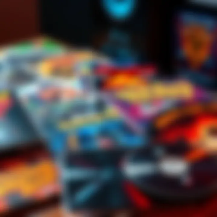 Various video game CDs and vinyl records arranged on a table, showcasing diverse soundtracks from popular games.