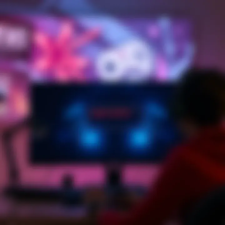 A computer screen displaying a game startup error message with frustrated gamer in the background