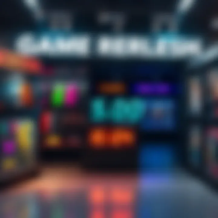 A digital storefront displaying various colorful in-game skins, with a countdown timer indicating a refresh in five days.