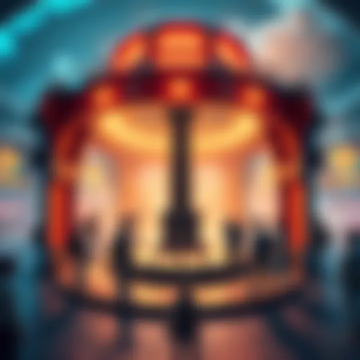 A screenshot showing a game area where the structure is supposed to rotate but remains still. Players appear confused and frustrated around it.