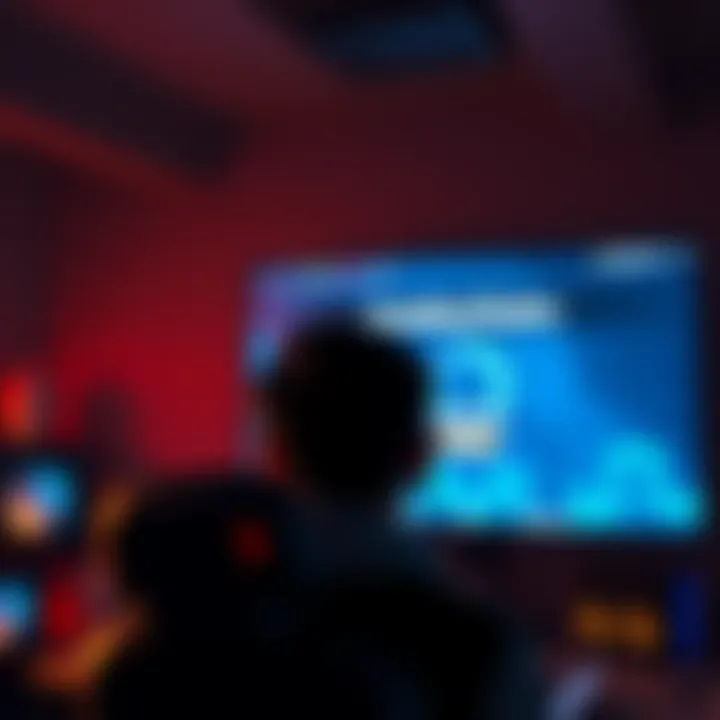 A player staring at a screen showing a game loading with compiling shaders message