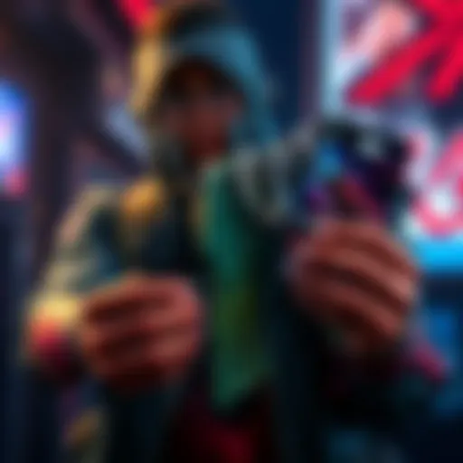 A gamer showcasing various game keys including Spider-Man 2 and Guardians of the Galaxy, emphasizing a trade opportunity.