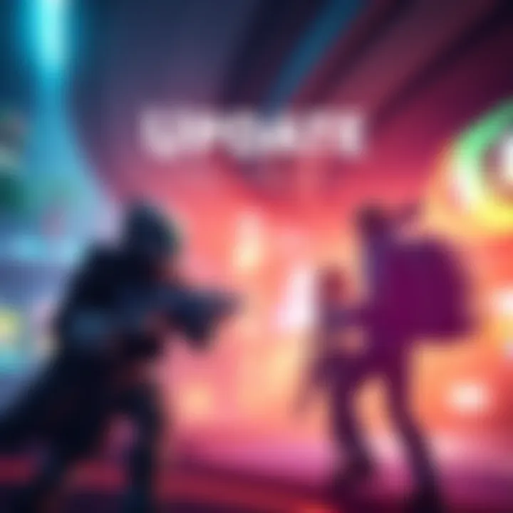 A vibrant scene from a game showing an updated tutorial with engaging graphics and characters guiding players through gameplay.